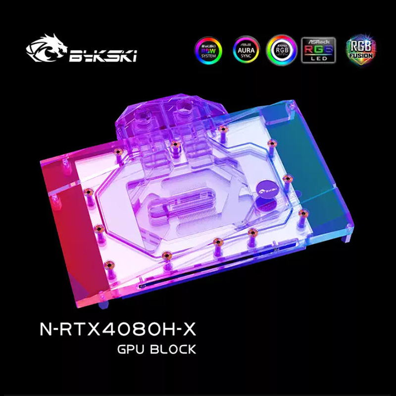 Nvidia Vga Rtx 4080 - บล็อกน้ำ GPU Bykski สำหรับการ์ด NVIDIA GeForce