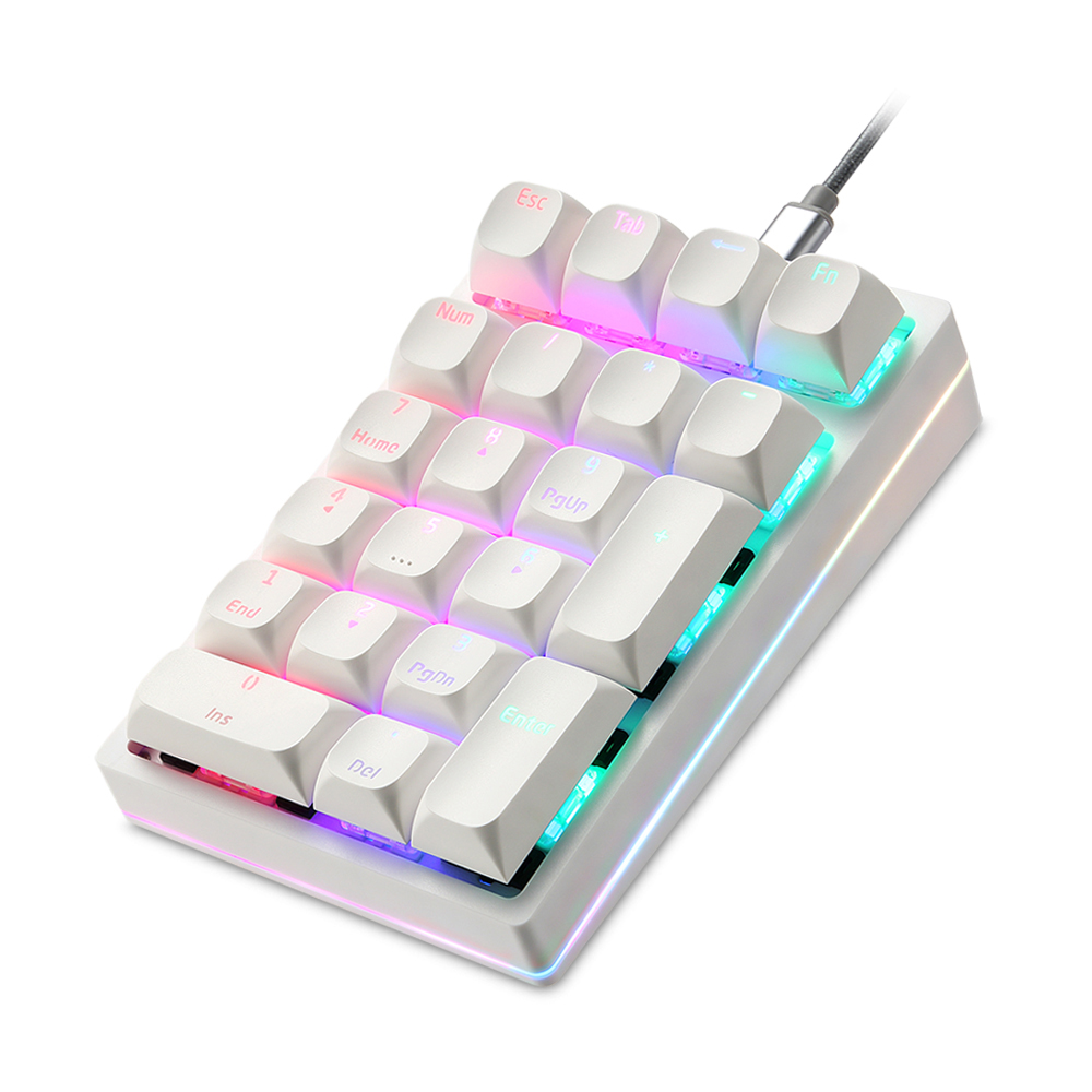 Keyboard Numpad Separate - K24Pro 21 คีย์ Pad Mechanical แป้นพิมพ์ตัวเลข