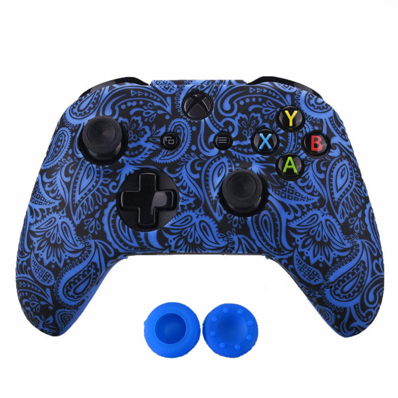 Jjk Gaming Accessories - ใหม่ซิลิโคนเคสซิลิโคนกันกระแทกเกมแพดสำหรับ Xbox หนึ่งตัวป้องกันตัวควบคุมที่บางเฉียบลายพรางจอยสติ๊กสำหรับ xboxones