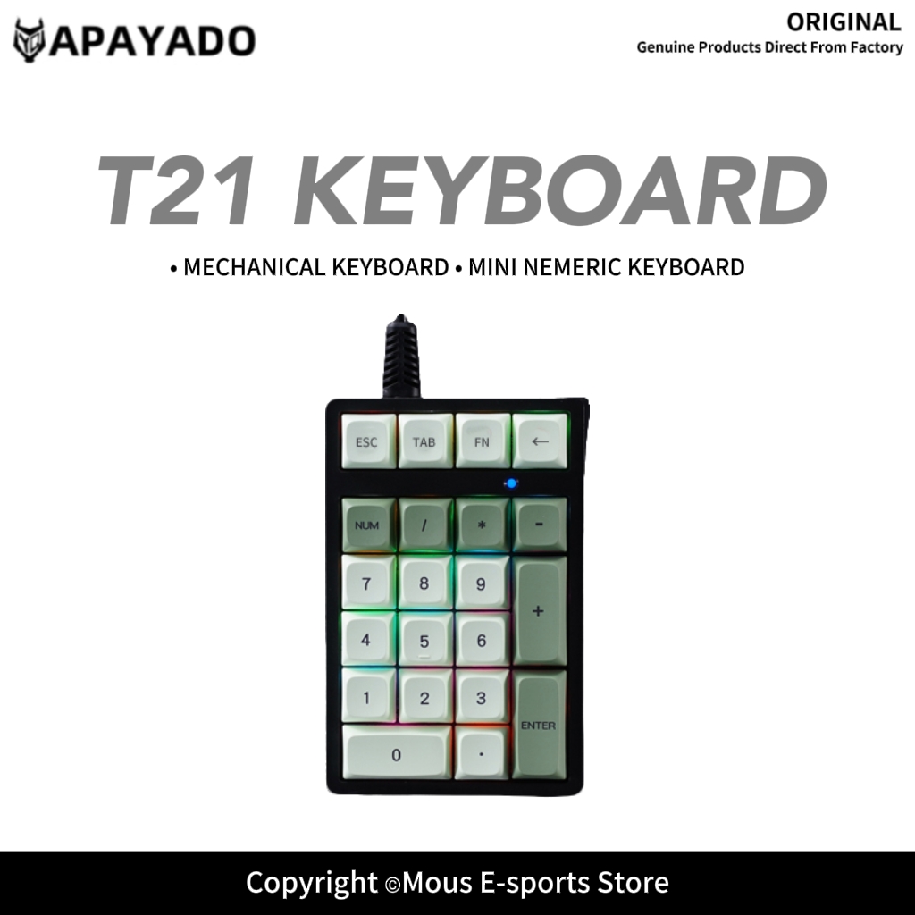 T21 APAYADO แป้นพิมพ์ตัวเลขแบบ - Keyboard Numpad Separate บทวิจารณ์และราคา