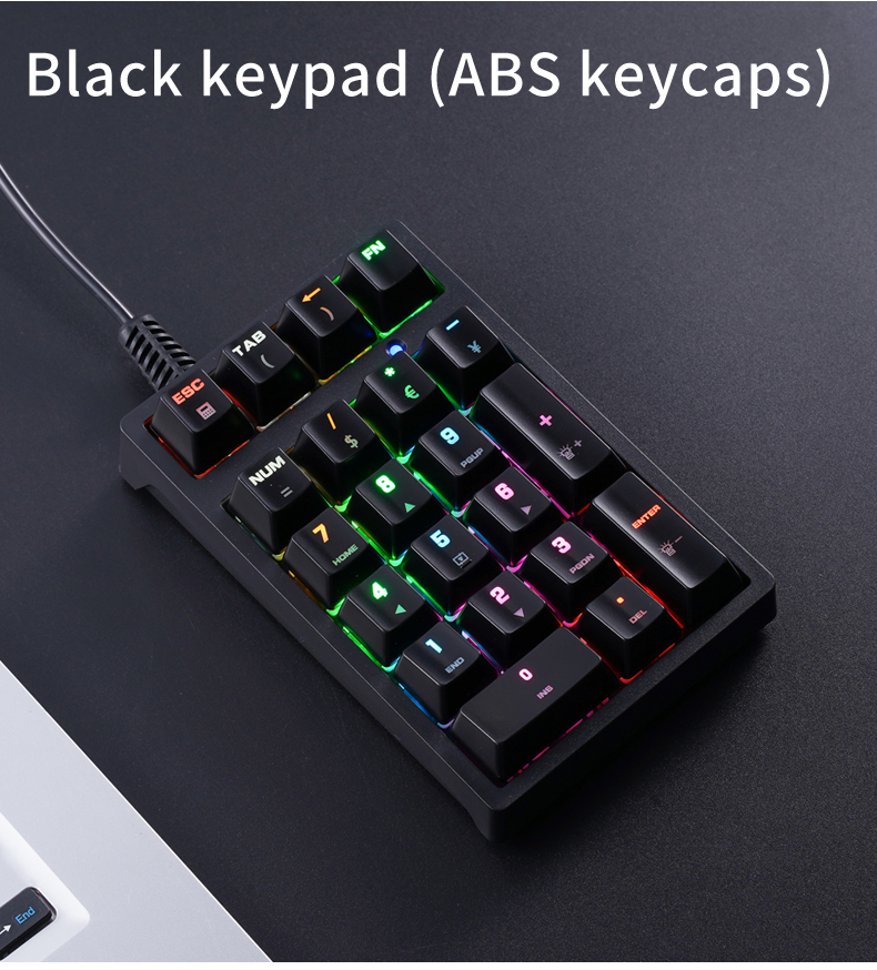T21 แป้นพิมพ์ตัวเลขขนาดเล็ก RG - Keyboard Numpad Separate บทวิจารณ์และราคา