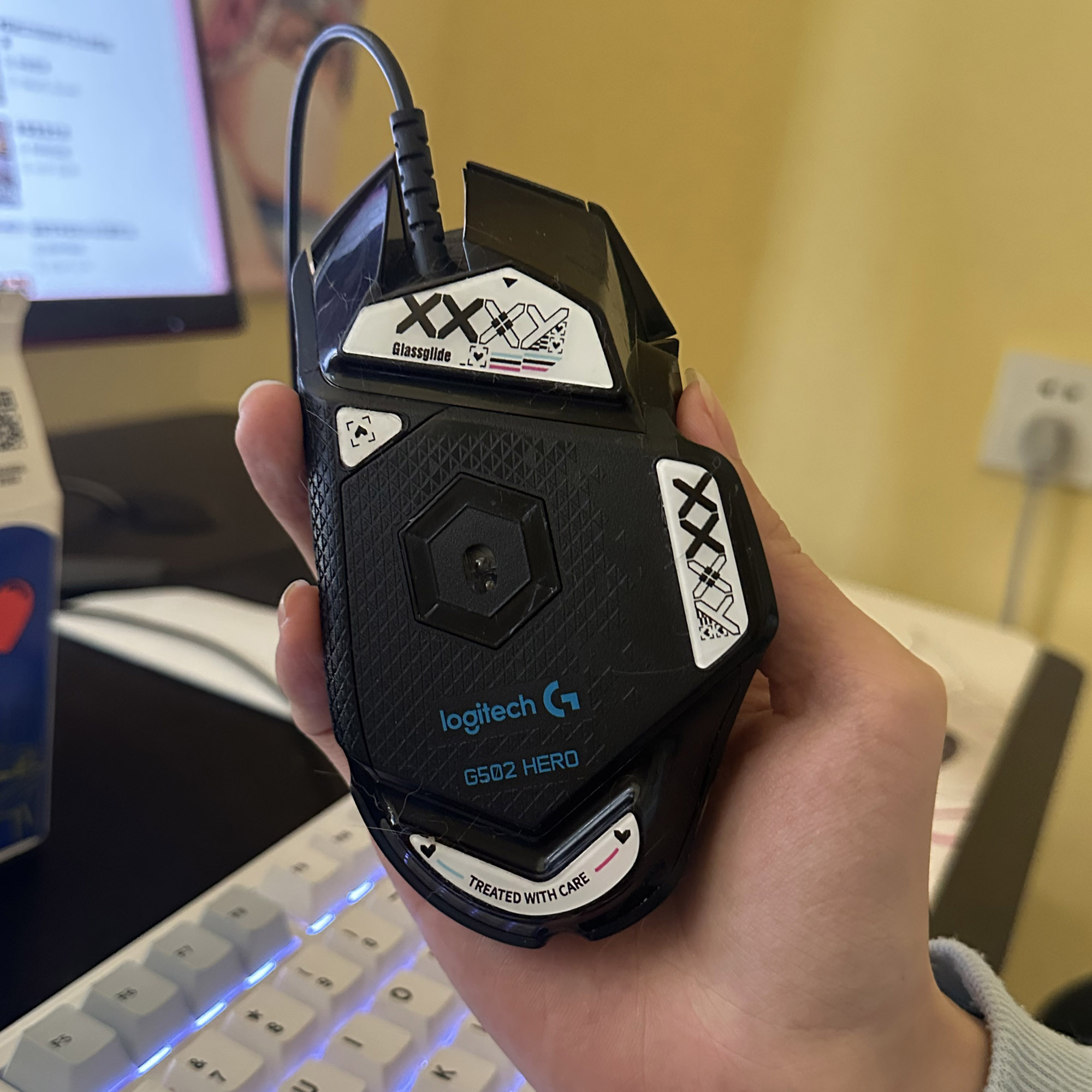 แผ่นรองเท้ากระจกนิรภัยเหมาะสํา - Logitech Mouse G502 บทวิจารณ์และราคา