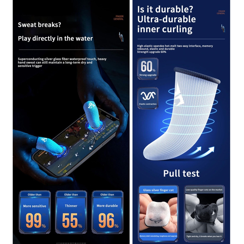 ปลอกสวมนิ้วสำหรับเล่นเกมมือถือ - Gaming Accessories For Your Phone บทวิจารณ์และราคา