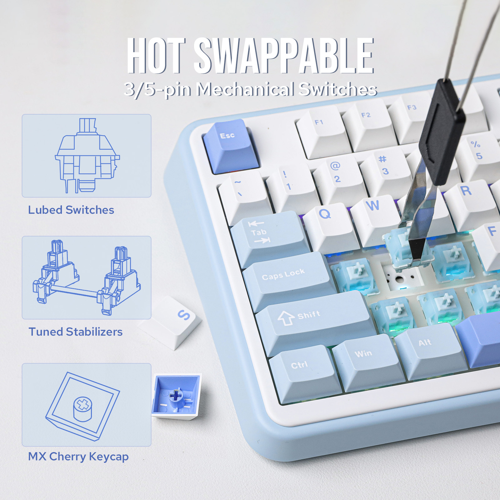 EPOMAKER TH99/TH99 Plus 96% QW - Keyboard Numpad Separate บทวิจารณ์และราคา
