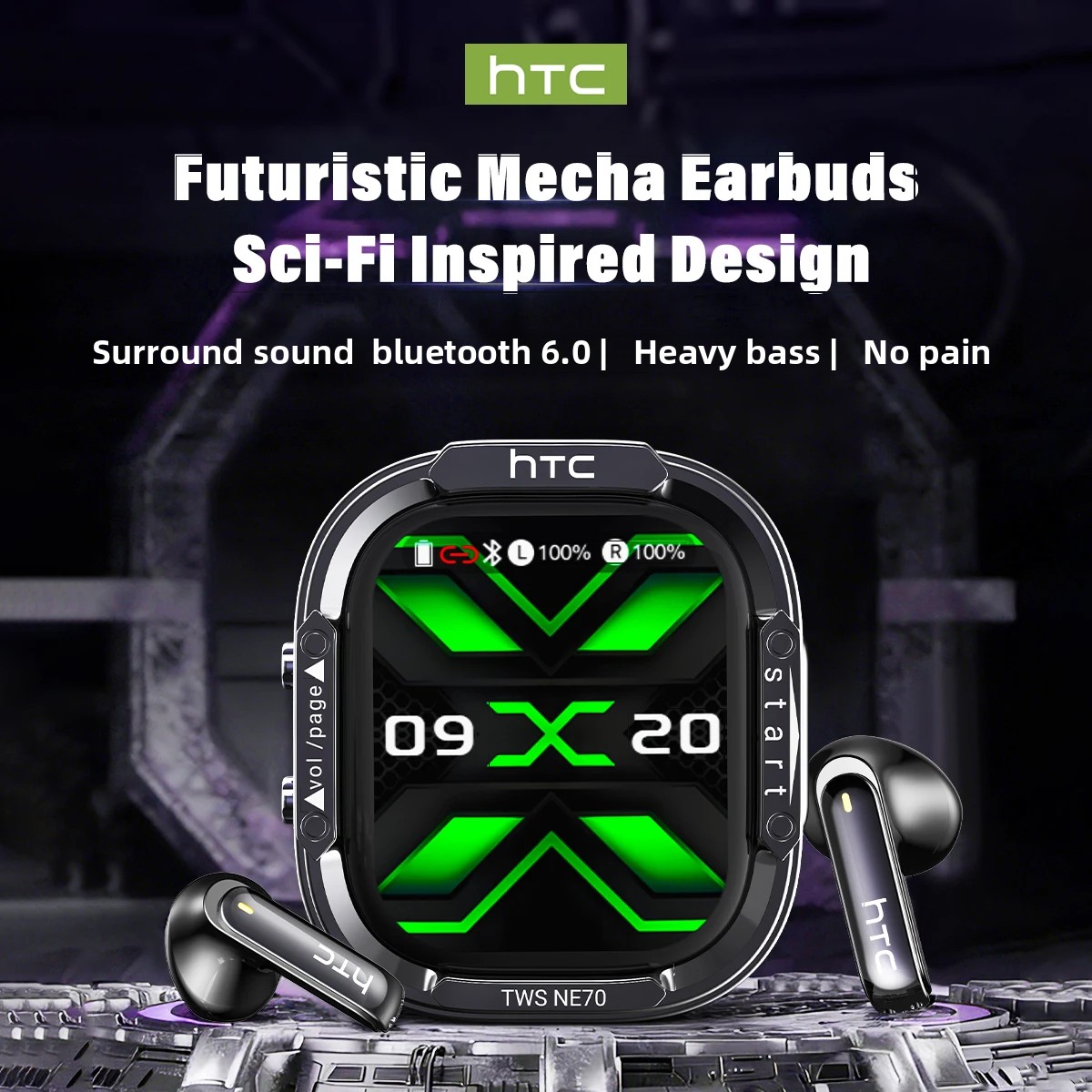 HTC NE70 หูฟังบลูทูธ V6.0 หูฟั - Gaming Accessories For Your Phone บทวิจารณ์และราคา